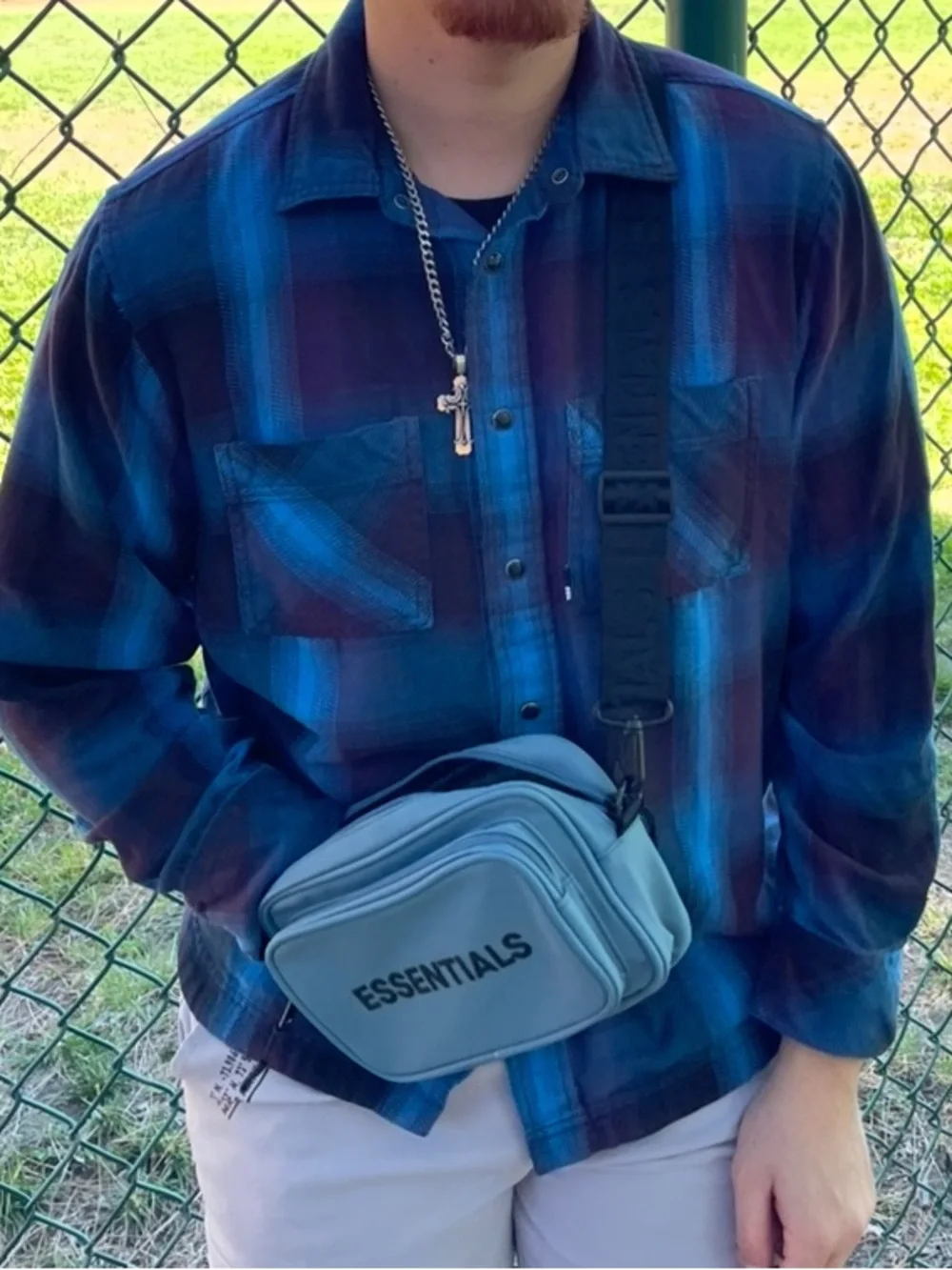 THE NORTH FACE MEN LONG SLEEVE BUTTON DOWN FLANNEL SHIRT CHECK PLAID peacock gym